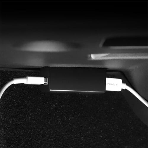 Universal Charging Mini Dual USB Car Charger Adapter OBD LED Voltage Display Socket Fast Charging Power for Model3/Y