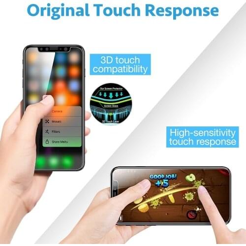 9H Hardness HD Tempered Glass Screen Protector For iPhone 8 plus 6 6S Plus 7 7Plus X 10 Protective Film