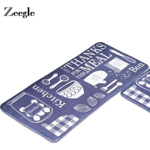 Zeegle Welcome Floor Mats Color Daquan Bathroom Mats Kitchen Absorbent Sponge Carpet Corridor Anti-Slip Tapete