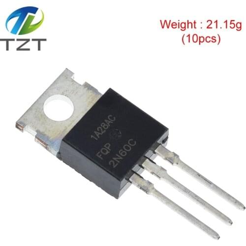 10pcs/lot FQP2N60C FQP2N60 2N60 TO-220 MOS FET Tube new original