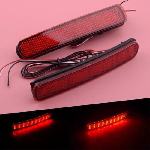 2pcs Rear Bumper Reflector LED Tail Brake Light Fit for Toyota Highlander 2011 2012 2013
