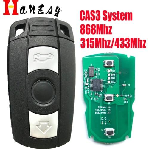3 Buttons Remote Key For BMW E89 E92 E93 E88 E91 E90 E82 X5 Z4 1 3 5 7 Series Smart Key CAS3 System 315MHz/433MHz/868MHz