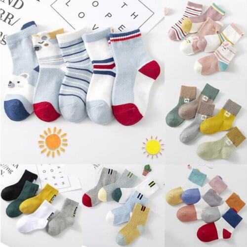 30 Pairs/Lot Baby Socks For Newborns Infant Cute Cartoons Soft Cotton Socks Boy Girl Lovely Cartoon Bear Socks
