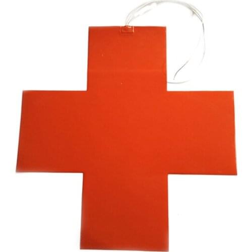 50V DC 190W 600*700*1.5mm Silicone Heater for Machine Adhesive 1 side 300mm lead wire