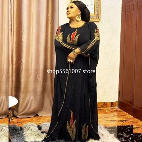 Length 150cm African Dresses For Women 2021 Africa Clothing Muslim Long Dress Length Fashion African Maxi Dress For Lady