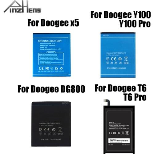PINZHENG Mobile Phone Battery For Doogee X5 X 5 Y100 T6 Pro DG800 High Quality Replacement Battery With Gift