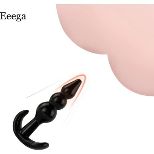 Anal Beads Plug Unisex Butt Plug G-spot Prostate Massager Silicone Adult Sex Toys For Woman Men Gay Erotic Products