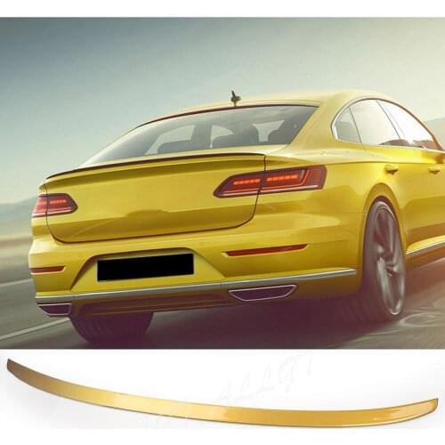 Car For Volkswagen CC Rline 2019 ARTEON ABS Rear Trunk Spoiler Wing Lip ABS Gold Color