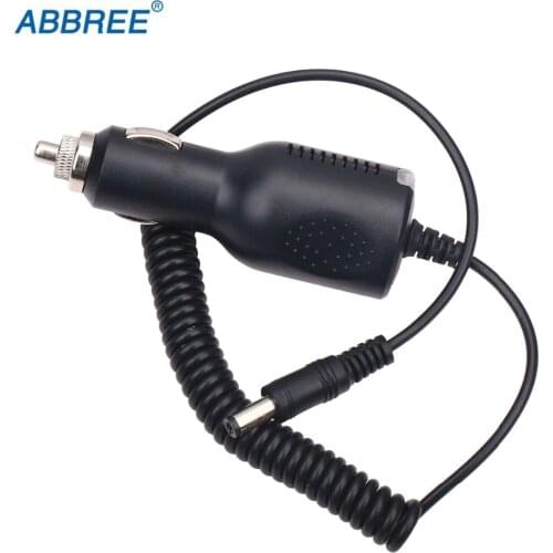 ABBREE 12V-24V Car Charger Cable Line with Indicator Light For Abbree AR-F1 AR-F2 AR-F6 AR-F8 AR-889G Walkie Talkie Radio
