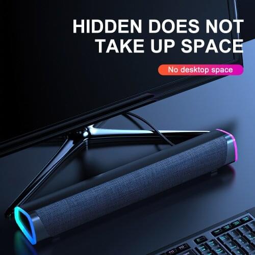 Bluetooth Speakers 3D Surround Soundbar Wired Computer Speakers Stereo Subwoofer Sound bar for Laptop PC Theater TV Aux 3.5mm