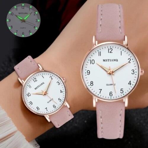2021 NEW Women Watches Simple Vintage Small Watch Leather Strap Casual Sports Wrist Clock Dress Wristwatches Reloj mujer