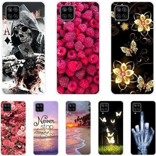 For Samsung Galaxy A12 Case Phone Cover Silicon Soft TPU Back Cases For Samsung A12 Case 2019 Fashion Bumper A 12 6.5" Coque Cat