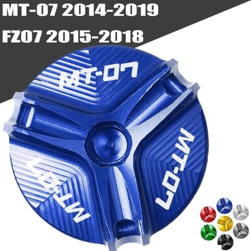 For YAMAHA MT FZ 07 Motorcycle CNC Engine Oil Cap Bolt Screw filler cover MT-07 MT07 FZ07 FZ-07 2014 2015 2016 2017 2018 2019