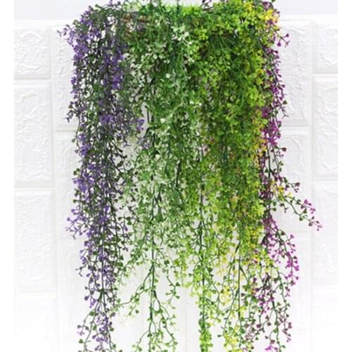80CM Artificial Hanging Flower Plant Fake Vine Willow Rattan Flowers Artificial Hanging Plant For Home Garden Wall Decoration