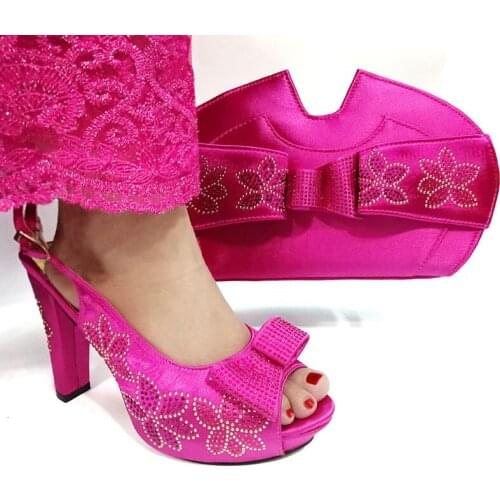 African Shoes And Bag Set Italian Design ladies shoes with Matching Bags Nigerian Women Shoes and Bag To Match for Party