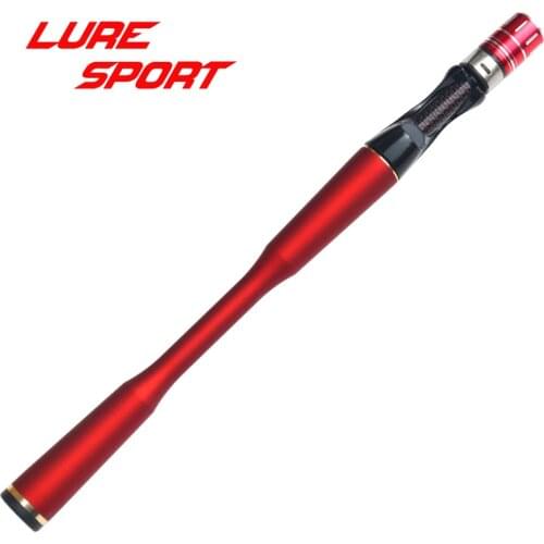 LureSport 26cm Red Rubber Paint Carbon Grip XCG Reel Seat set Rod Building Component Handle Rod Repair DIY