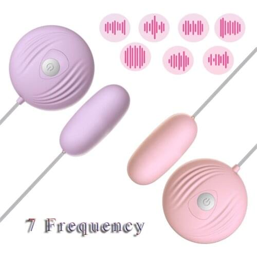 Mini Vibrator Egg 7 Speed Silicone Vibrating Jump Sex Toy for Women Clitoris Stimulator Female Masturbate Mute Vibrating Panties
