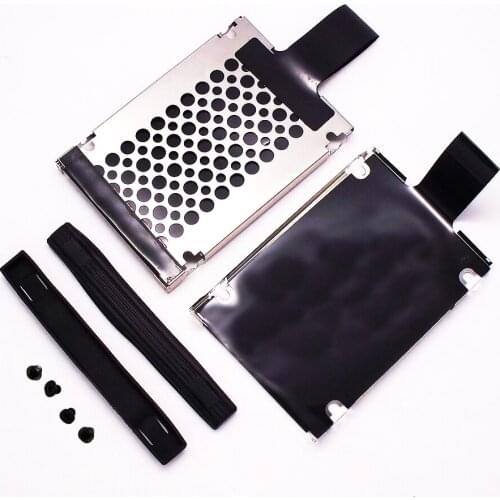 New Hard Drive Bracket Caddy Frame with Rubber Rail Screws for IBM Thinkpad T60 T61 T410 T410S T400 T500 X60 X61 HDD Caddy