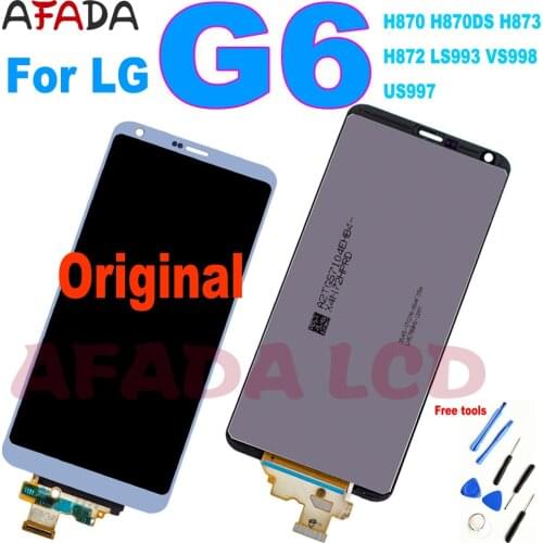 Original LCD For LG G6 Display Touch Screen with Frame For LG G6 LCD Display Replacement H870 H870DS H873 H872 LS993 VS998 US997