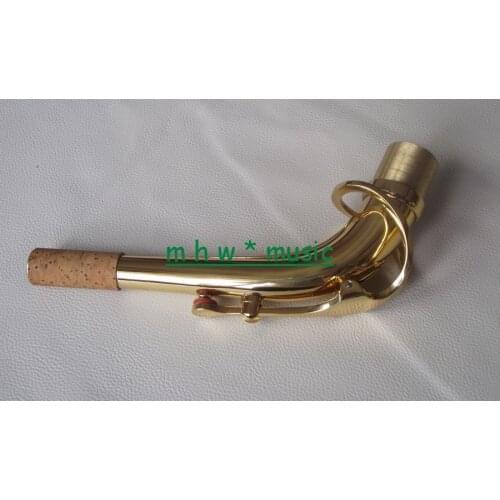 Excellent Alto saxophone neck gold lacquer brass material 25mm