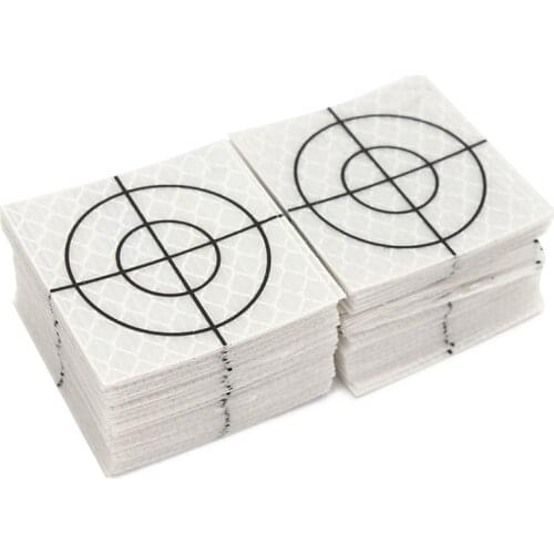 Hot 100Pcs Prism Measurement Reflector Sheet Reflective Tape Target Total Station Tunnel Survey 40X40Mm