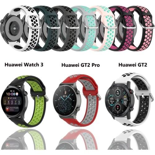 Strap For Huawei Watch 3 / 3 Pro Silicone Watch Band For Watch GT2 / GT 2 Pro Sport Wrist Strap Smart Watch Bracelet