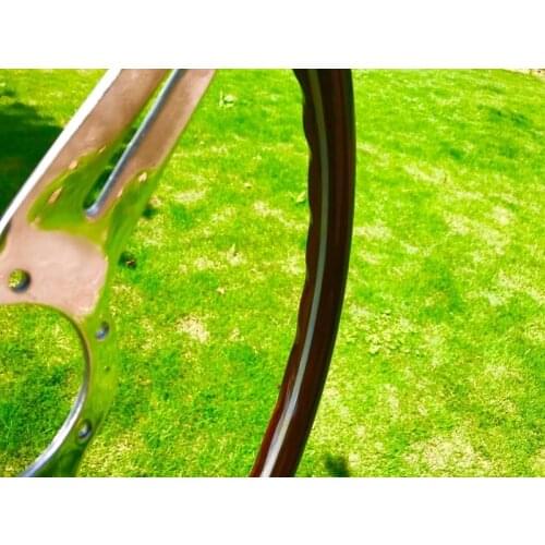 Fit for Nardi hole Wooden wood steering wheel 380mm 15inch 38cmracing car steering wheel three racing with horn