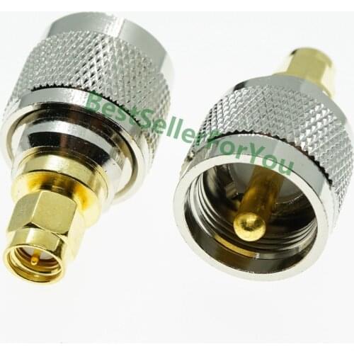 UHF Male PL259 Plug PL 259 Male To SMA Male Jack Connector RF Adapter