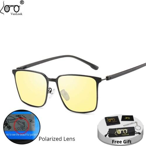 VANLOOK Night Vision Goggles Sunglasses UV400 Protection Polarized For Men Driving 2020 Trendy Big Frame Women Sun Glasses