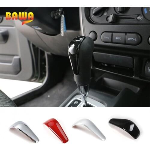 BAWA Interior Mouldings for Suzuki jimny 2007-2017 ABS Gear Shift Knob Handle Cover Accessories for jimny Car Stickers