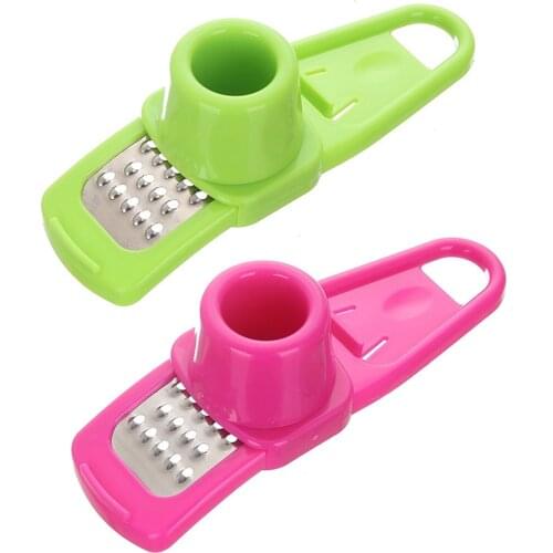 1pc Garlic Presses Ginger Cutter Crusher Stainless Steel PP Grinding Tool Planer Ginger Mincer Kitchen Cooking Gadgets