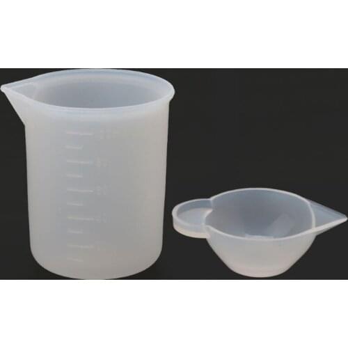 34Pcs Silicone Resin Kit Silicone Mat 100ml Measuring Mixing Divided Cups A0KD