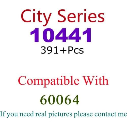 391Pcs 10441 Building Block Toy City Series 60064 Assembled Building Block Childrens Toy Gifts