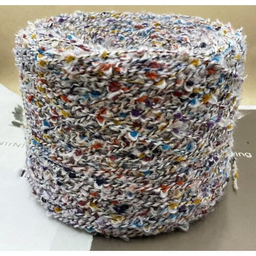 500g Fancy yarn Rainbow color Loop yarn crochet Hand knitting coat Yarn For Knitting Knit thread Crochet Scarf Sweater Yarn ZL49
