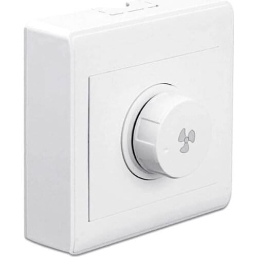 86 Type Ceiling Fan Adjustment Stepless Speed Controller Wall Switch 220V 10A 667A