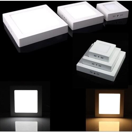Free Ship 9W 15W 25W AC85~265V Cold white/warm white LED Ceiling LED Downlights Square Panel Lights Bulb High quality