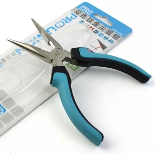 Chang Po- workers 6 inch needle nose pliers economic models UPM-709X electronic pliers Long Nose Pliers