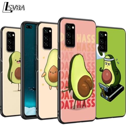 Lovely avocado Black Cover For Huawei P40 P30 P20 P10 P9 P8 Lite E 5G 2017 2019 Pro Plus Phone Case
