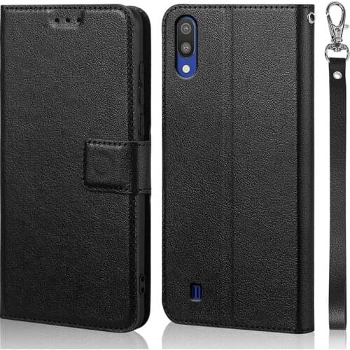 Case For Samsung Galaxy M10 SM-M105F M105F silicon flip leather Phone Cover Cases For Samsung M10 case with card holder