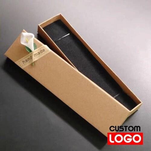 Flower Paper Pencil Box Retro Literary Gift Box Packaging Box