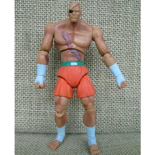 4inch 12cm Viktor Sagat Balrog Vega Joint Action Figure Dolls Hard PVC kids Scorpion collection toy