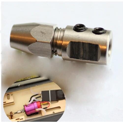 Fielect Flex Collet Coupler for 5mm Motor Shaft and 4.76mm Flexible Coupling RC Boat Reverse