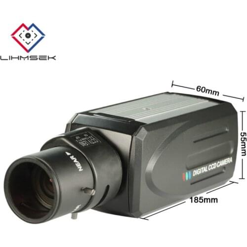 Lihmsek Sony Super HAD CCD 700TVL Advanced DSP EFFIO-E Super low light Box Starlight Camera with 4/6/8/12mm CS Lens, 0.00001 lux