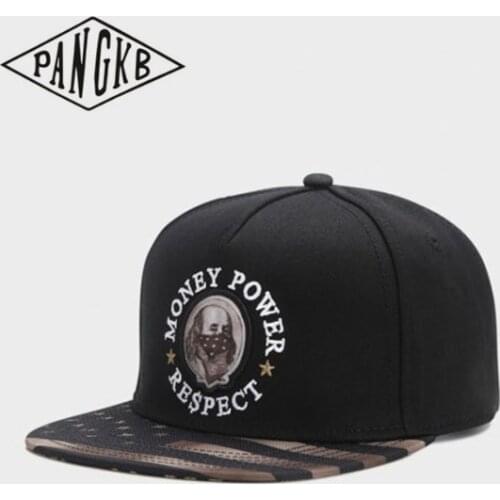 PANGKB Brand MONEY POWER RESPECT CAP hip hop Headwear snapback hat for men women adult outdoor casual sun baseball cap