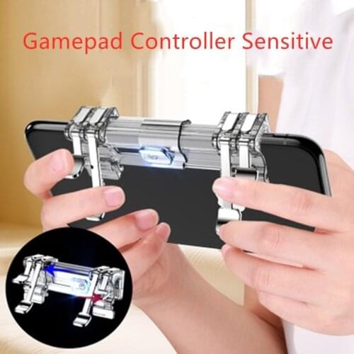 Gamepad Controller Sensitive Touch Mobile Trigger L1R1 Fire Button Shooter Grip Trigger Aim Key Joystick for IOS Android UM