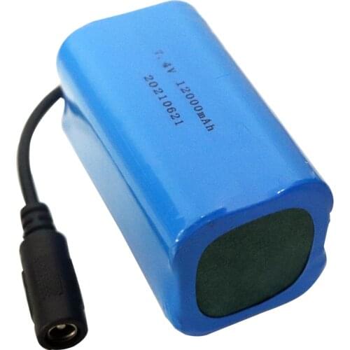 7.4V 12000mAh high capacity Lipo Battery For T188 T888 2011-5 V007 C18 H18 Remote Control RC Fishing Bait Boats toy accessories