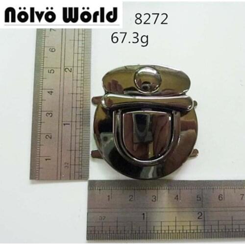 20pcs GunMetal Man Bags Trunk Locks,Making Office Briefcase Bags Handbags Pushed Lock Snap Clasps