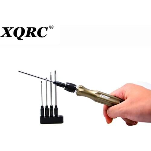 XQRC RC Tools hex screw driver set titanium plating hardened 1.5 2.0 2.5 3.0mm screwdriver For Rc helicopter Rc toys (1 set)