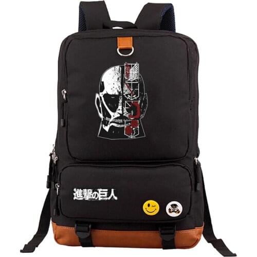 Japan anime Attack On Titan Backpacks Unisex Shoulders Bag Printing Backpack Men Women Knapsack Travel Canvas backpack