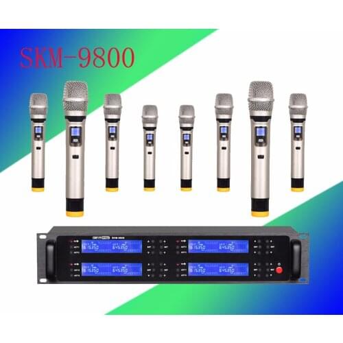 Pro microphone UHF 8 microphone wireless microphone Karaoke microfoon draadloos wireless microphone System
